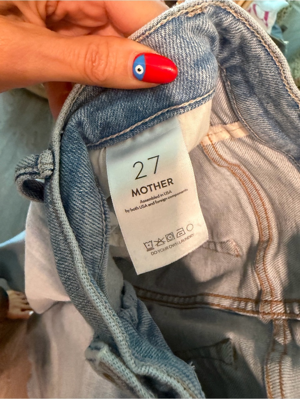 MOTHER Light Blue Denim Jeans